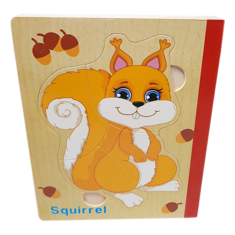 پازل آموزشی مدل جورچین کتابی حیوانات