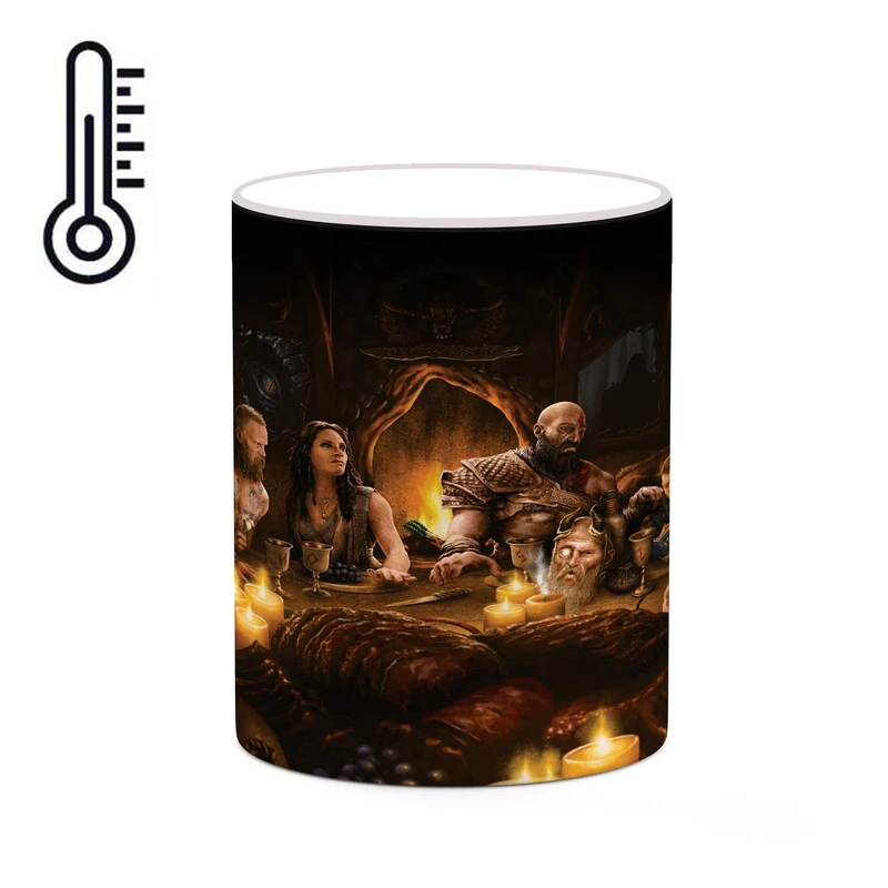ماگ حرارتی کاکتی طرح گاد آف وار God Of War مدل mgh40858