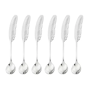 قاشق چای خوری مدل پر بسته 6 عددی