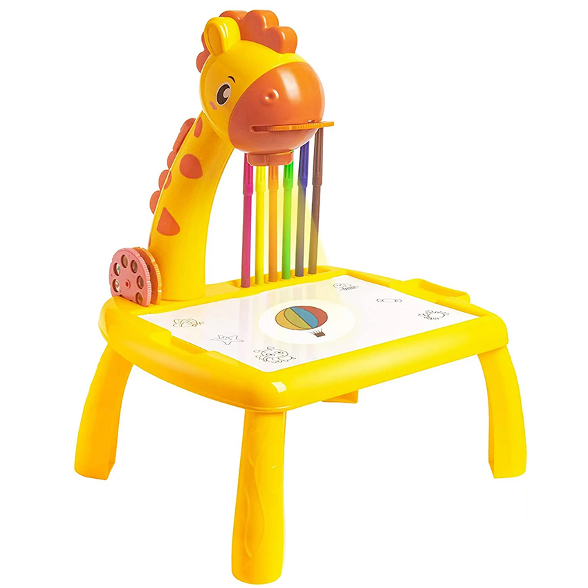 بازی آموزشی مدل میز نقاشی پروژکتوردار طرح زرافه کد 222-6