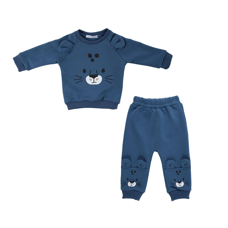 ست سویشرت آستین بلند و شلوار راحتی پسرانه فیورلا مدل لایونل 25542