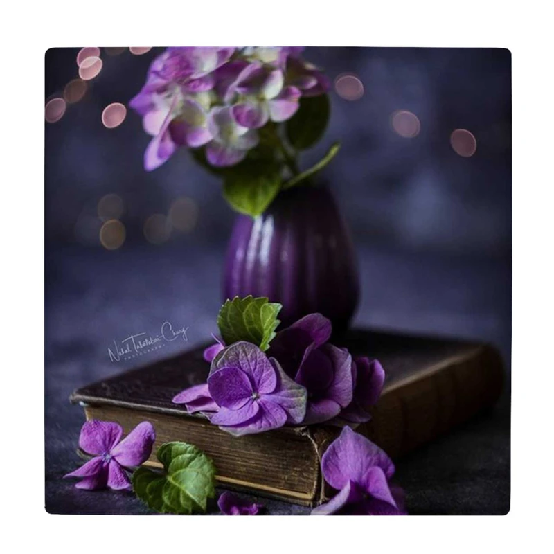 زیر لیوانی طرح گل ها و کتاب کد    4016543_2379