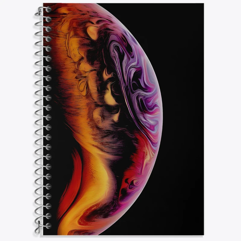 دفتر نت موسیقی 50 برگ خندالو طرح کهکشان (galaxy) کد F6778