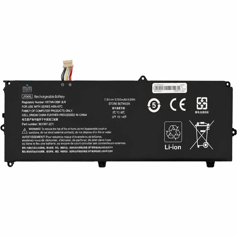 باتری لپ‌تاپ 4 سلولی دابل ام مدل JI04XLمناسب برای لپ تاپ  Elite x2 1012 G2