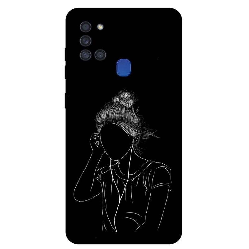 کاور مگافون طرح مینیمال مدل 1858 مناسب برای گوشی موبایل سامسونگ Galaxy A21 S        