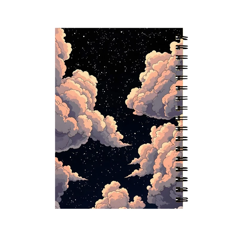 دفتر مشق 50 برگ طرح ابر فانتزی کد 65