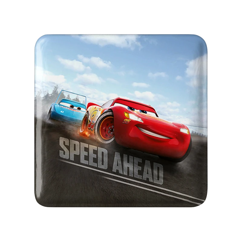 مگنت خندالو طرح ماشین ها (Cars) مدل مربعی کد 36529