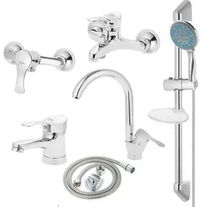 ست شیرآلات زرگر مدل لاله عصایی نایت 2024 با علم یونیکا مجموعه 6عددی