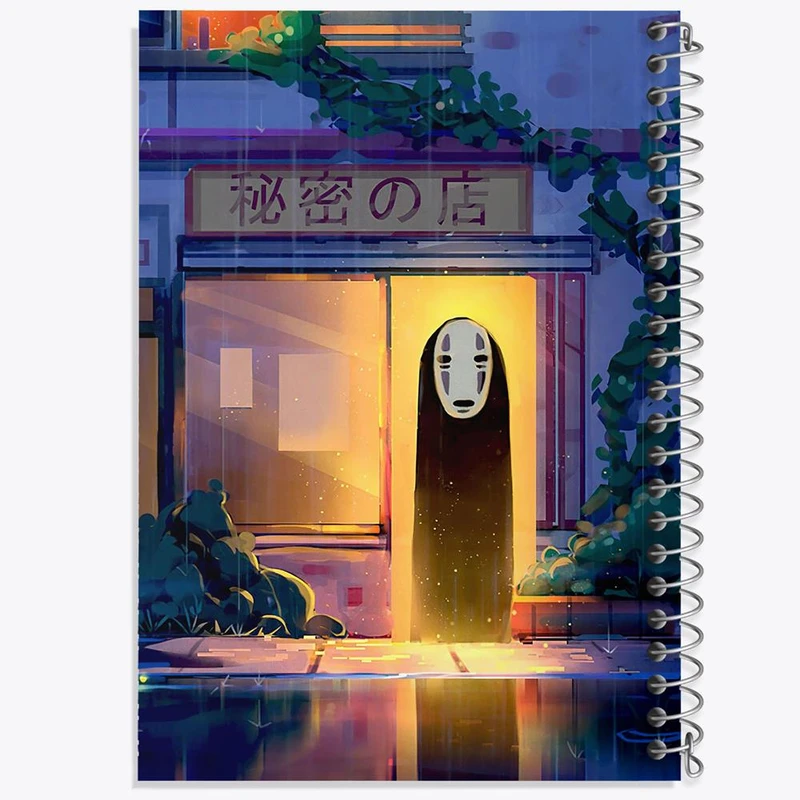 دفتر مشق 100 برگ خندالو طرح نوفیس انیمه شهر اشباح Spirited Away کد 12099