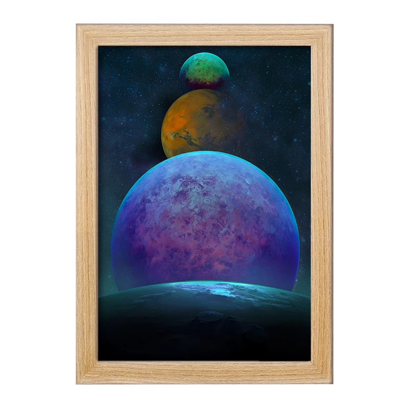 تابلو خندالو مدل کهکشان (galaxy) کد F6718