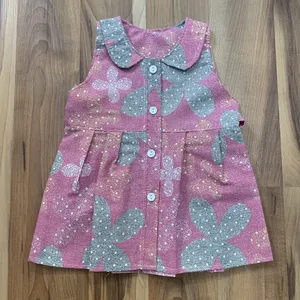 پیراهن دخترانه مدل A&S7173 رنگ صورتی