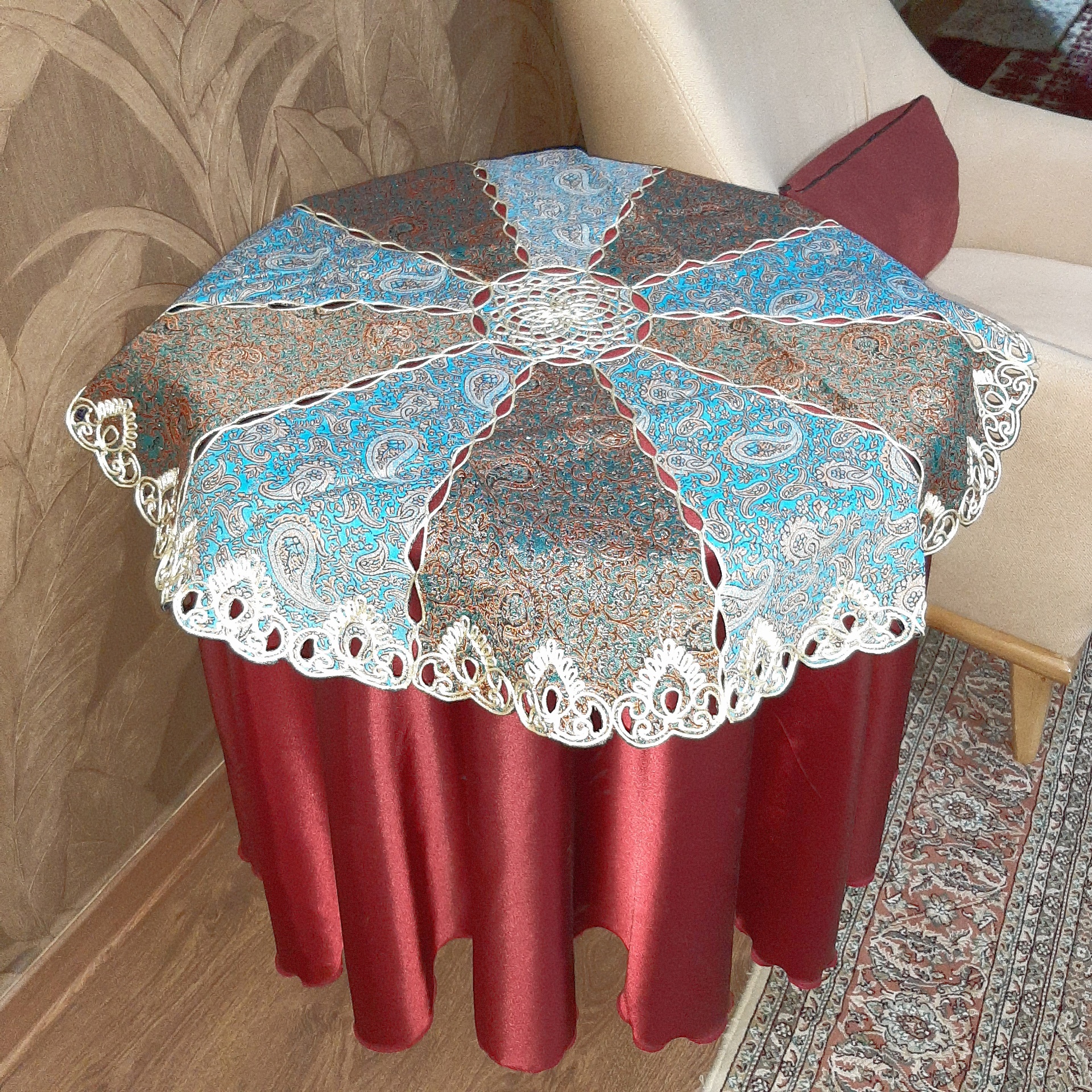 رومیزی ترمه کد ۰۰۲