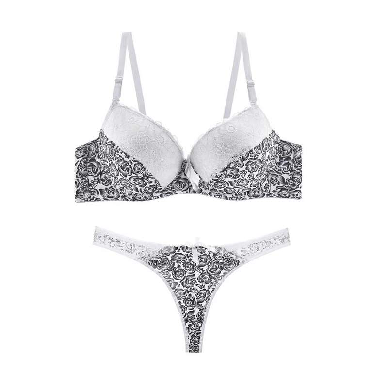 ست شورت و سوتین زنانه مدل گل درشت