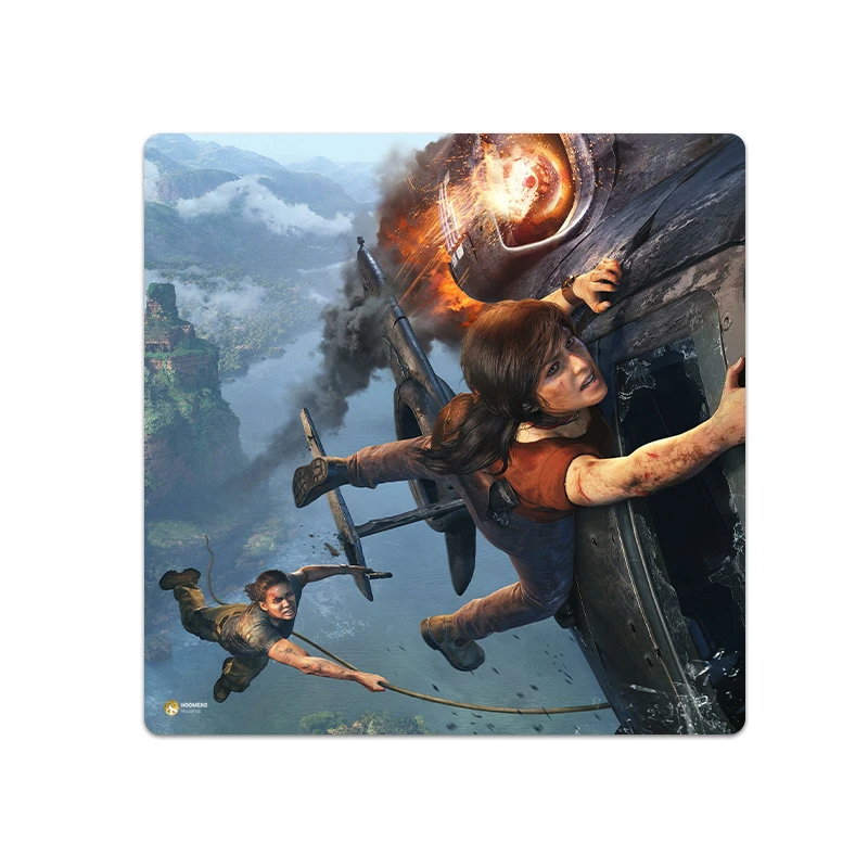 ماوس پد هومرو مدل NX649 طرح بازی Uncharted سایز 40x40 سانتی‌متر