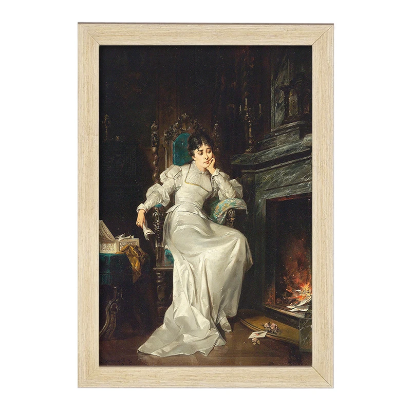 تابلو خندالو مدل نقاشی عشق گمشده اثر کارل شونینگر جوان کد F12129