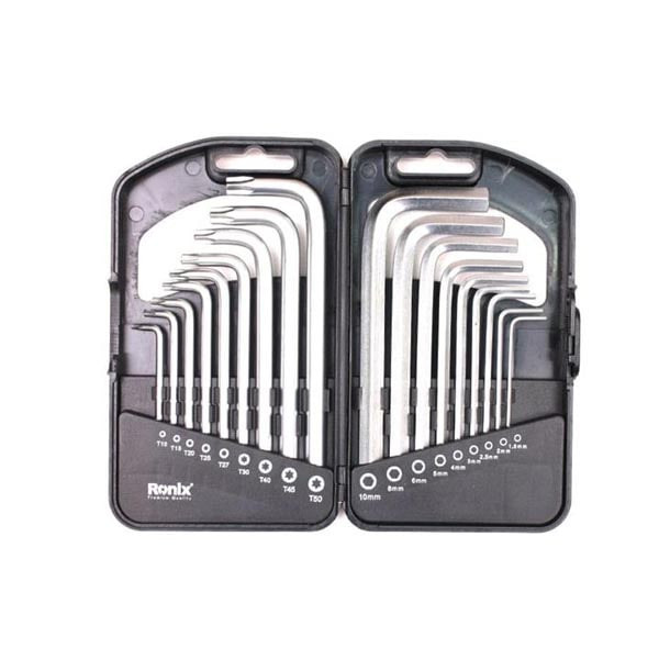 مجموعه 18 عددی آچار آلن و ستاره ای رونیکس مدل RX-2051 مجموعه 18 عددی آچار آلن و ستاره ای رونیکس مدل RX-2051