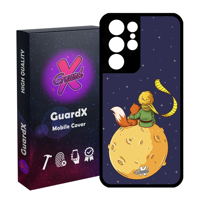 کاور گارد ایکس طرح Little Prince مدل Glass10003 مناسب برای گوشی موبایل سامسونگ Galaxy S21 Ultra