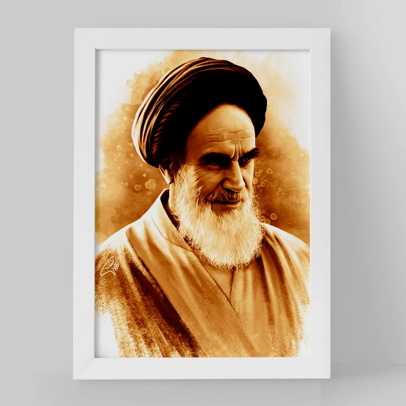 تابلو خندالو مدل امام خمینی (ره) کد 2553