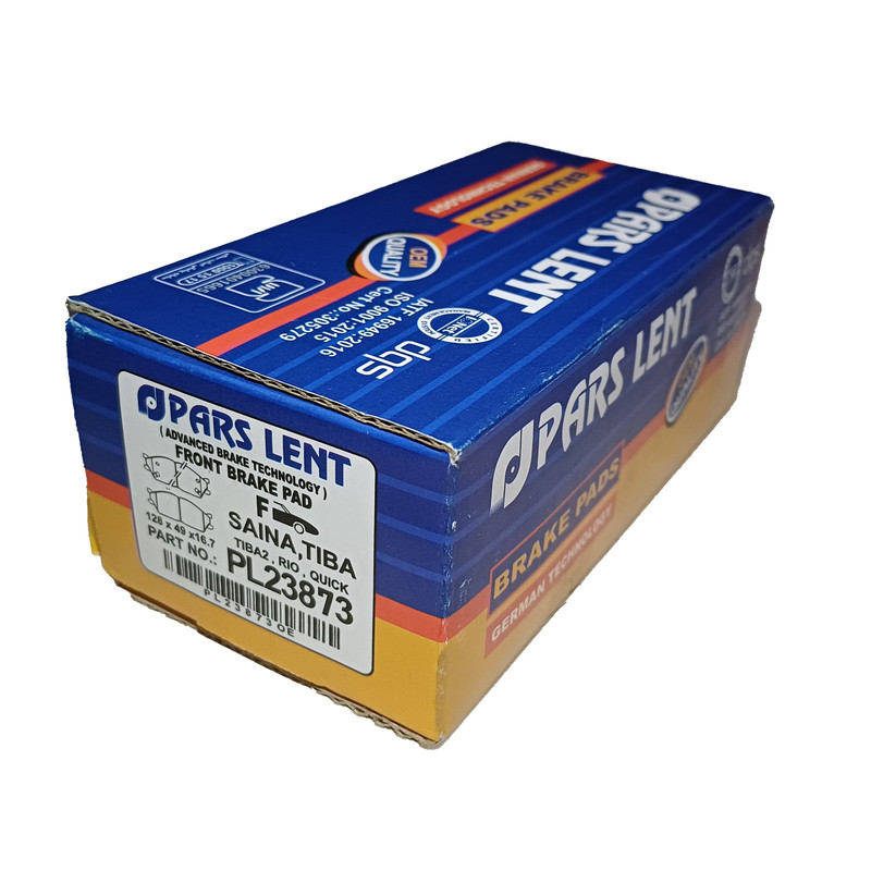 لنت ترمز جلو لنت پارس مدل PL23873 مناسب برای کوئیک R