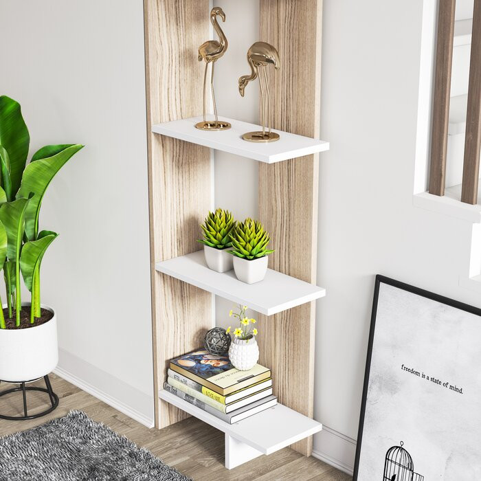 کتابخانه مدل Corner Bookcase