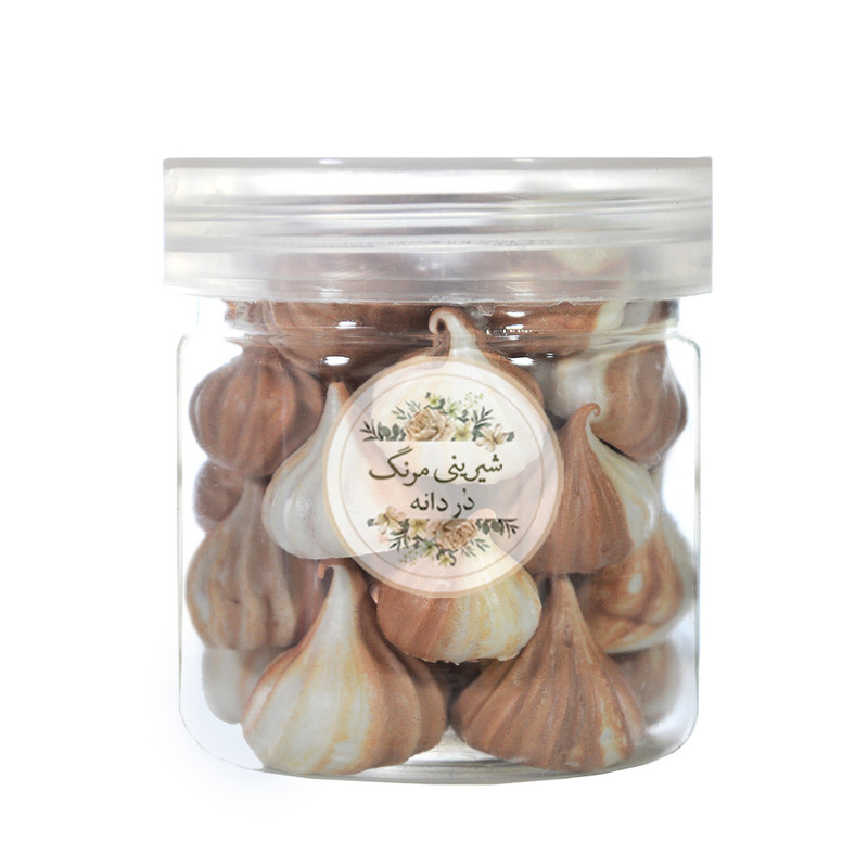 شیرینی مرنگ دردانه طعم شکلاتی با تکه های شکلات تلخ - 50 گرم