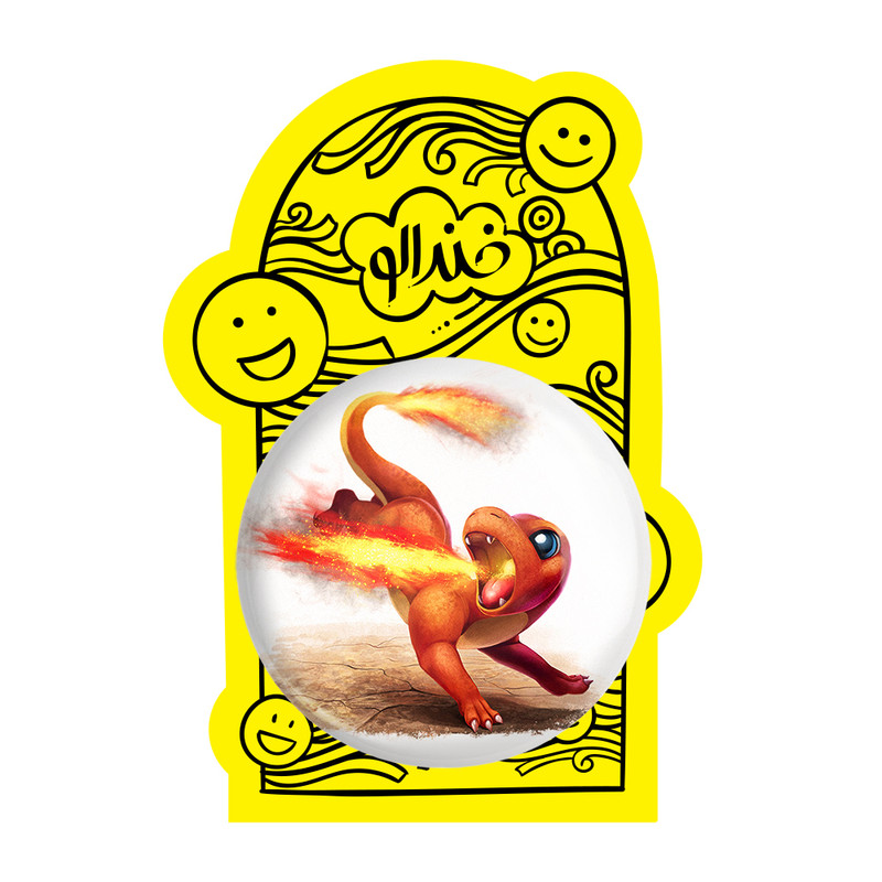 آینه جیبی خندالو مدل هیتوکاگه انیمه پوکمون  کد 17355