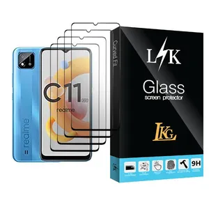 LKG LK Glass MIX004 Screen Protector For Realme C11 (2021) Pack Of 4