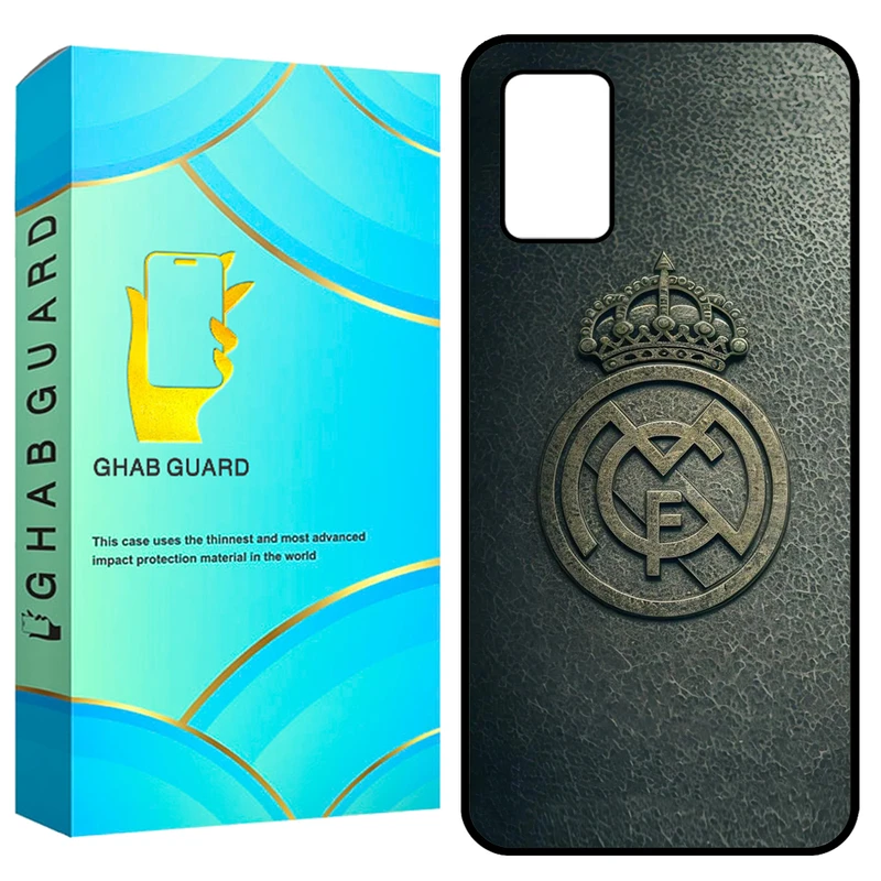 کاور قاب گارد طرح رئال مادرید مدل GCHPA03S مناسب برای گوشی موبایل سامسونگ Galaxy A02s / M02s / A03s  