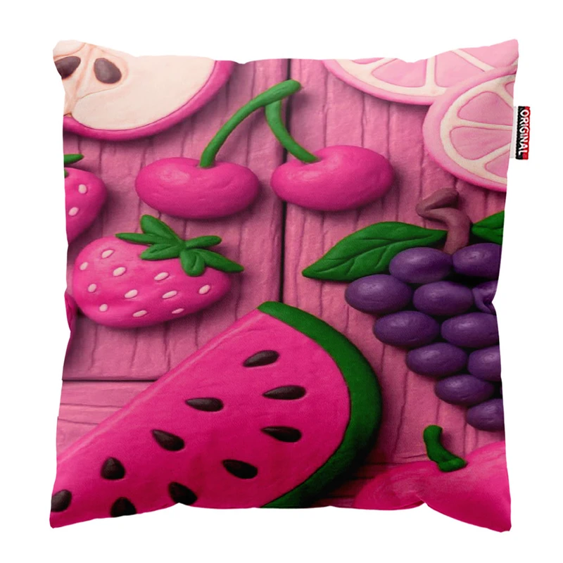 کوسن پاد آفرین مدل میوه کد 1413سایز 30*30 سانتی متر