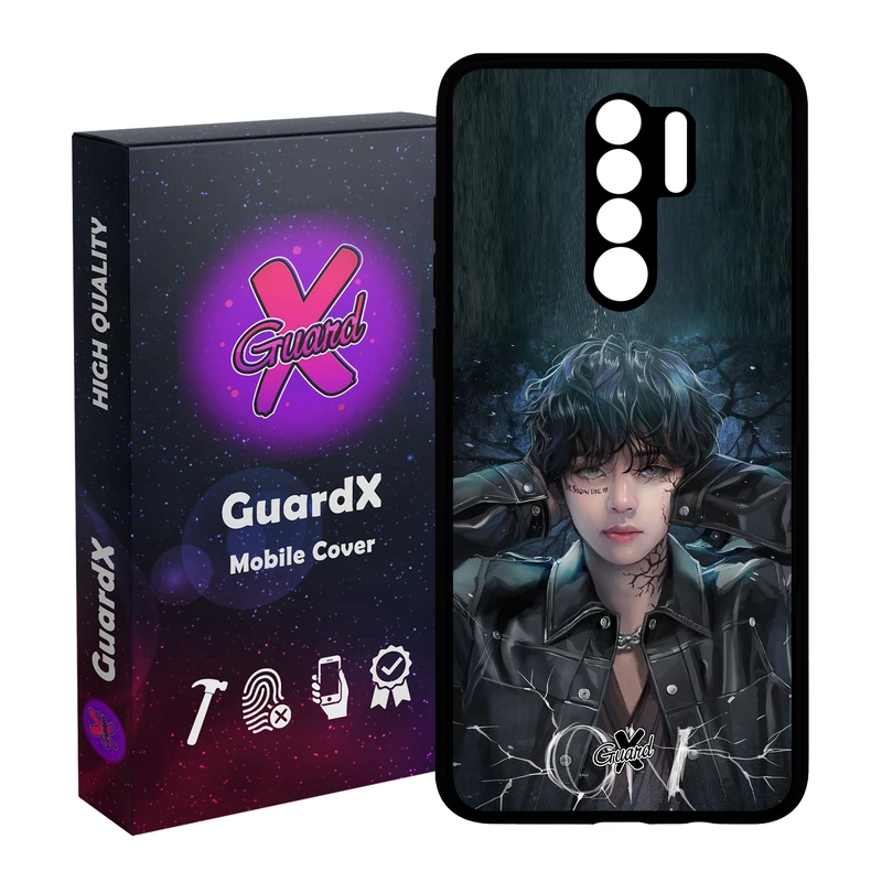 کاور گارد ایکس طرح Girl مدل Glass10374 مناسب برای گوشی موبایل شیائومی Redmi 9 / 9 Prime