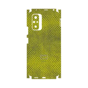 MAHOOT Yellow Snake Skin-FullSkin Cover Sticker for Xiaomi Redmi Note 10 Pro
