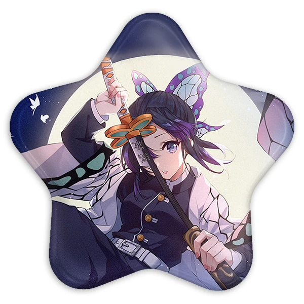 پیکسل خندالو طرح شینوبو کاکوچو انیمه شیطان کش مدل ستاره ای کد 11472