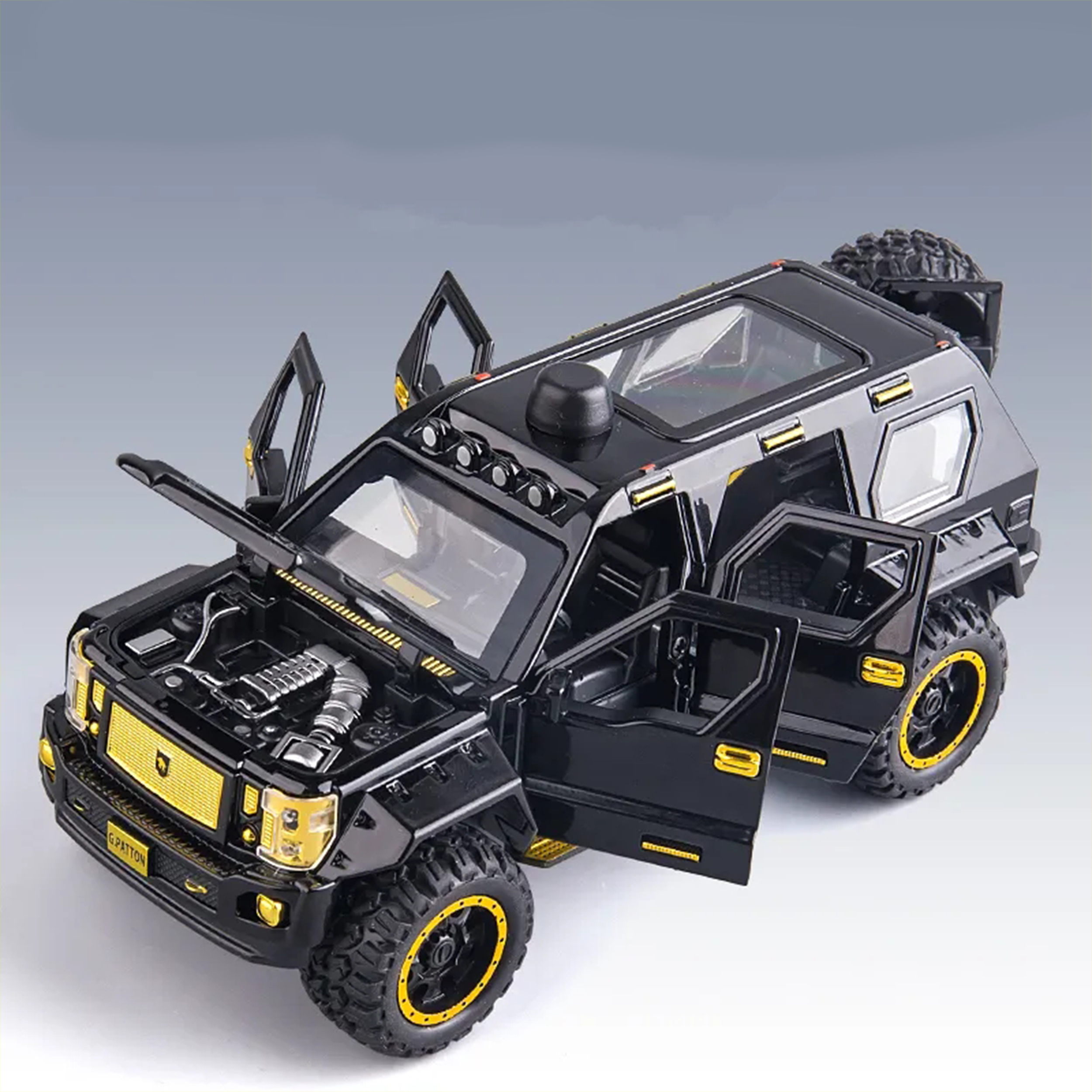 ماشین بازی مدل جیپ جورج پاتون فلزی