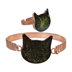 نیم ست زنانه مدل گربه کد JW399.2