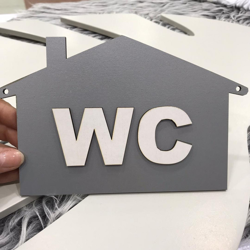 تابلو نشانگر طرح سرویس بهداشتی و حمام کد TOS مجموعه 2 عددی