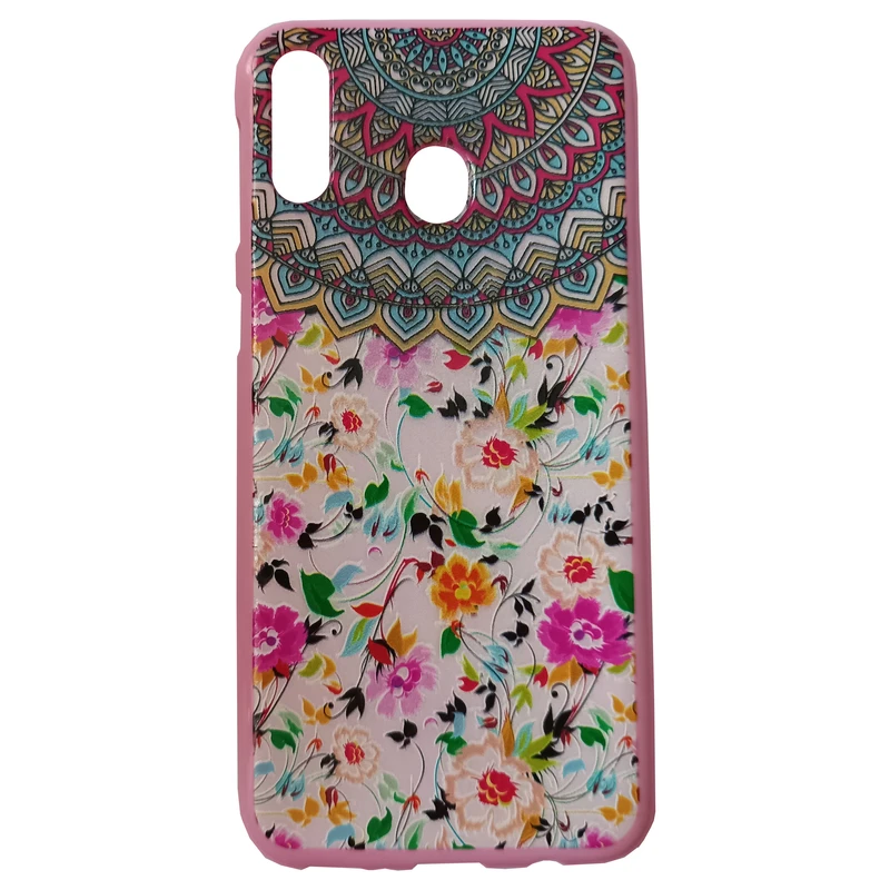 کاور مدل سیلیکونی کد 10 طرح گل مناسب برای گوشی موبایل سامسونگ Galaxy M20