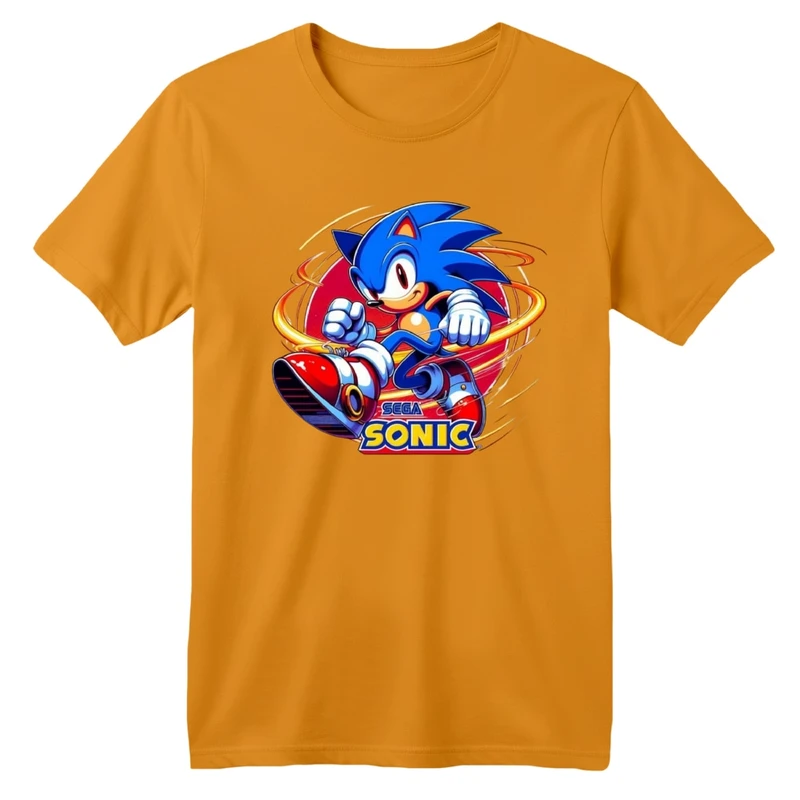 تی‌شرت لانگ آستین کوتاه یقه گرد
 بچگانه مدل سونیک کد 2