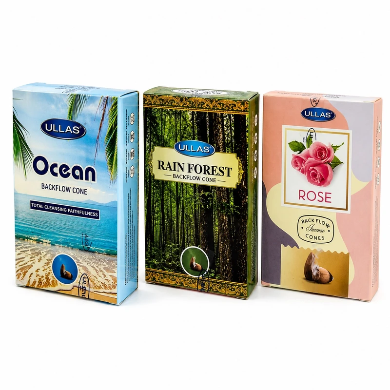 عود الاس مدل آبشاری رایحه رز و جنگل بارانی و اقیانوس بسته ۳۰ عددی