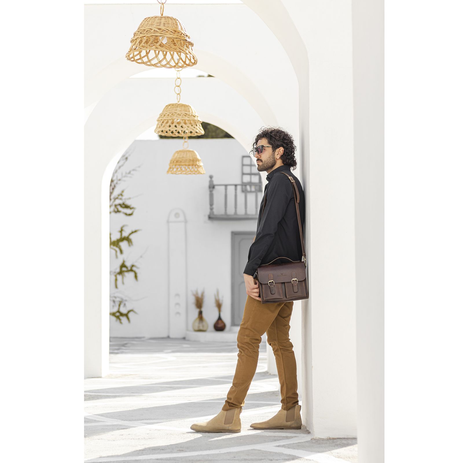 کیف رودوشی چرم بارثاوا مدل 1259 -  - 16
