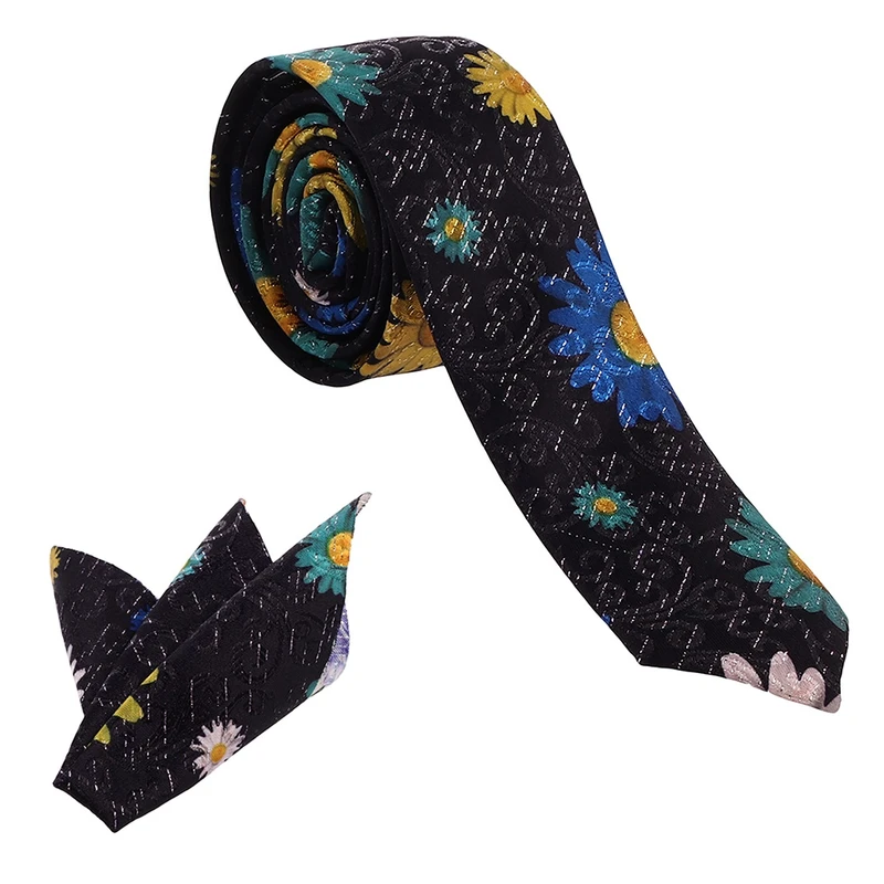 ست کراوات و دستمال جیب مردانه مدل نیوفشن کد 106