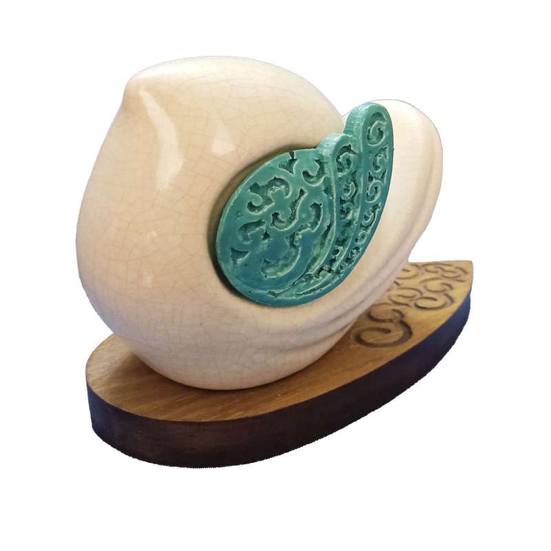 مجسمه سراميكي آسوريك مدل فنچ یک