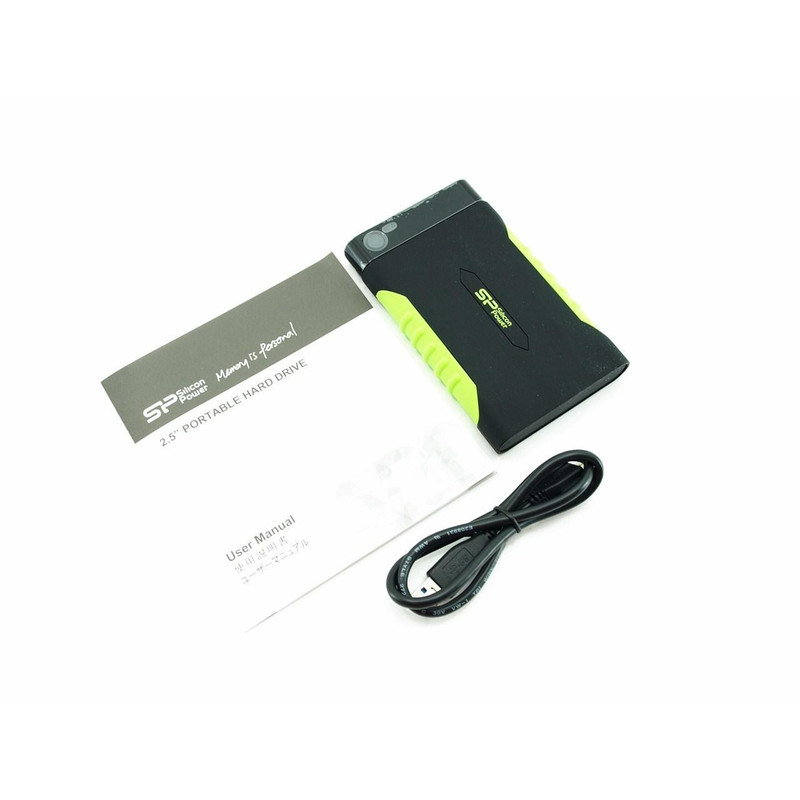 هارد اکسترنال سیلیکون پاور مدل Armor A15 ظرفیت یک ترابایت دارای رابط USB Type-A 3.2