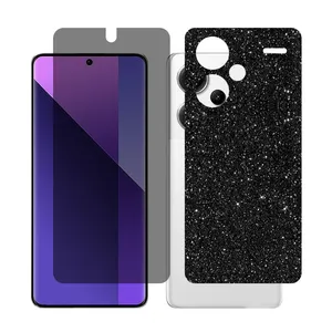 Glass Together model privacy Screen Protector Suitable for Xiaomi Redmi Note 13 Pro Plus Mobile Phone with Back cover sticker