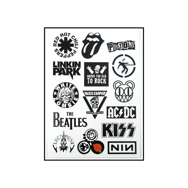 استیکر لپ تاپ طرح راک کد 1