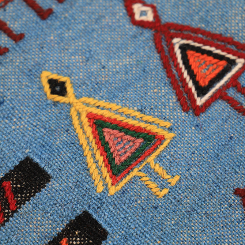 گلیم دستبافت دو متری مدل تمام بافت خراسان کد 4040117