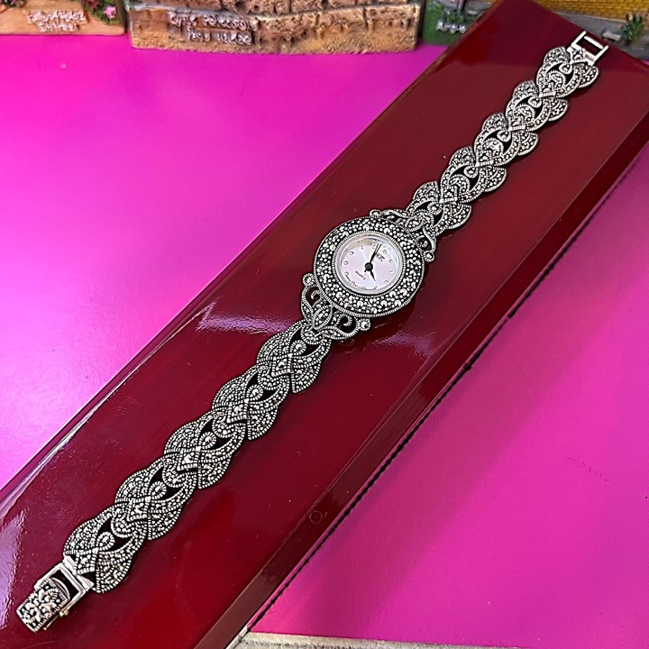ساعت مچی عقربه ای زنانه اچ اف مدل نقره glsr-2436 ساعت مچی عقربه ای زنانه اچ اف مدل نقره glsr-2436
