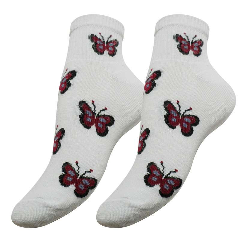 جوراب دخترانه تاهنگان مدل پروانه کد 011