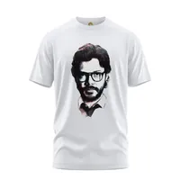 تی شرت آستین کوتاه مردانه هومرو مدل TW347 طرح Money Heist