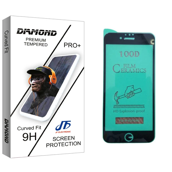 محافظ صفحه نمایش سرامیکی جی اف مدل Diamond glass مناسب برای گوشی موبایل اپل iPhone 6
