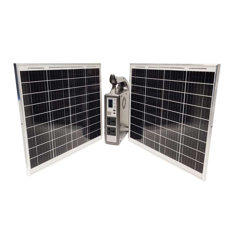 سیستم روشنایی و پاوربانک خورشیدی مدل w25*2 ظرفیت 300 وات
